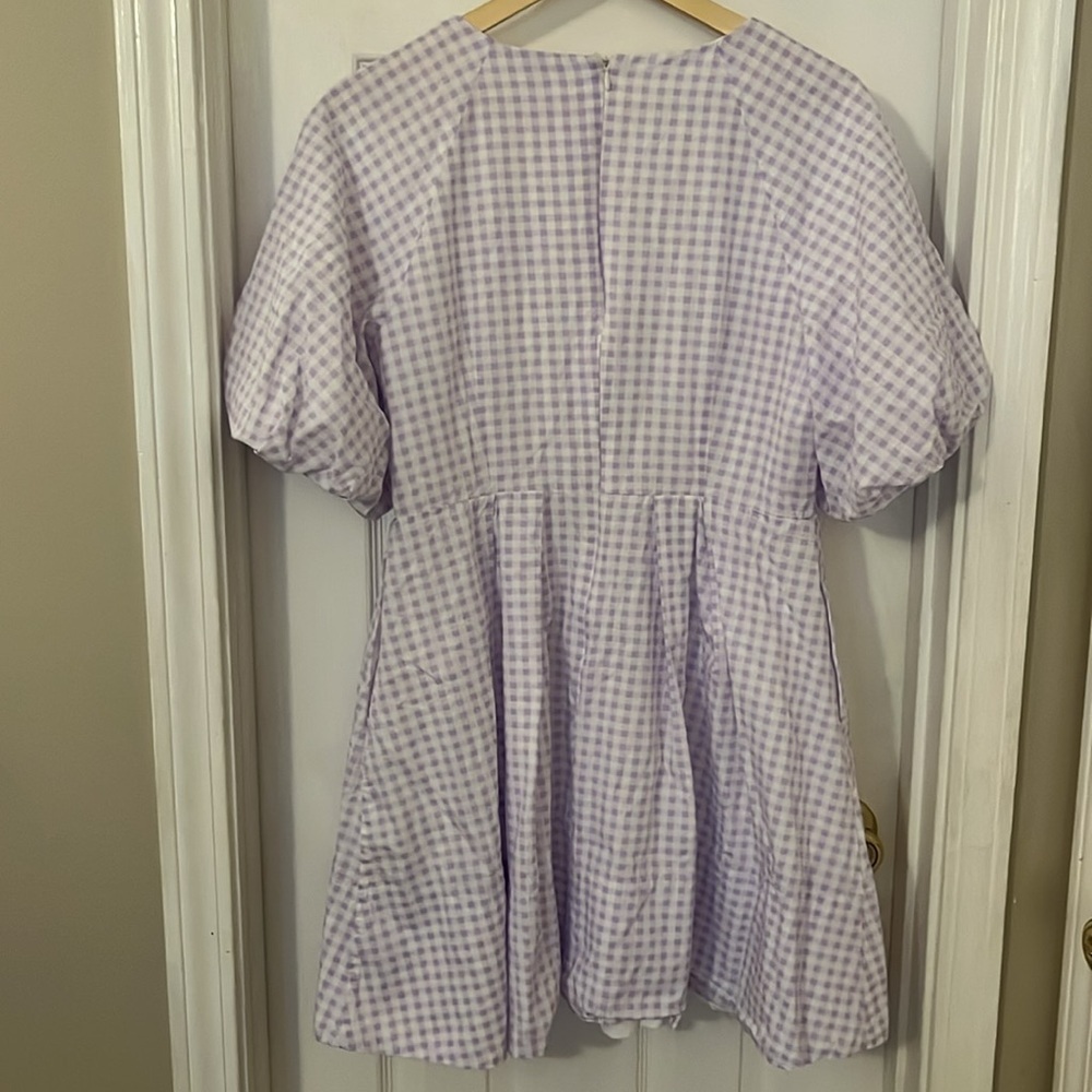 1 State puff Sleeve Checkered Dress
Size: Medium - Picture 10 of 10